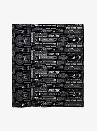 Star Trek Blueprint Throw Blanket