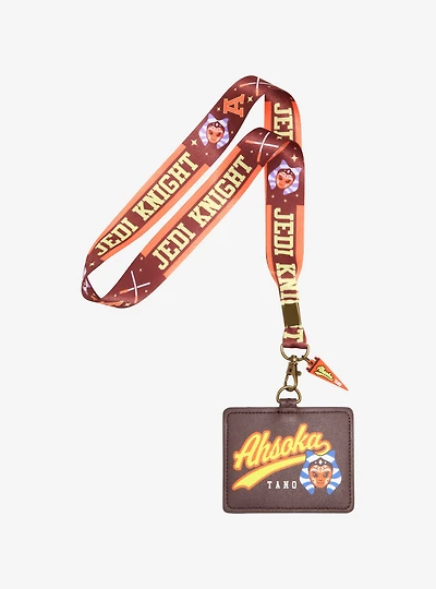 Star Wars Ahsoka Tano Varsity Allover Print Lanyard - BoxLunch Exclusive