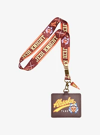 Star Wars Ahsoka Tano Varsity Allover Print Lanyard - BoxLunch Exclusive