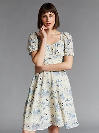 Harry Potter Hogwarts Icons Allover Print Smock Dress - BoxLunch Exclusive