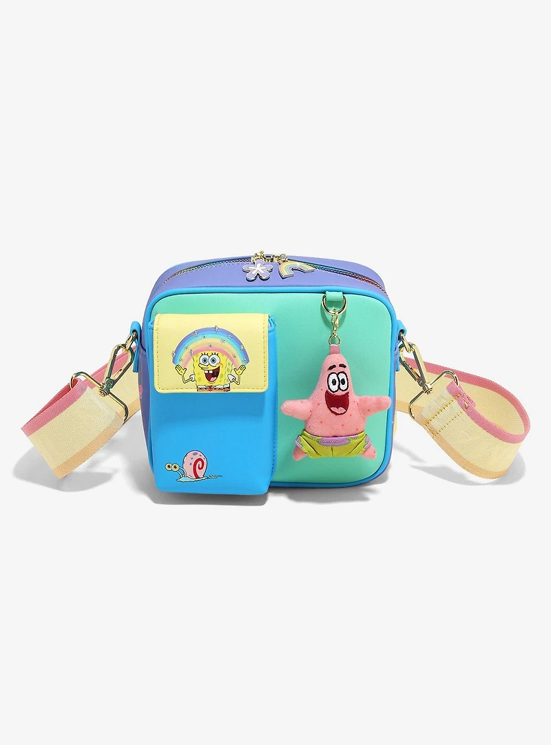 SpongeBob SquarePants Patrick & SpongeBob Color Block Crossbody Bag - BoxLunch Exclusive