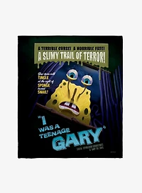SpongeBob SqarePants I Was A Teenage Gary B-Movie Poster Throw Blanket
