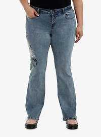 Gothic Cross Y2K Low-Rise Jeans Plus Size