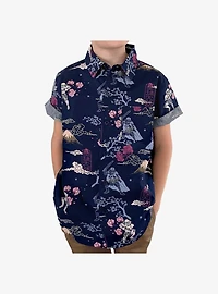 Star Wars Samurai Storm Trooper Youth Woven Button-Up