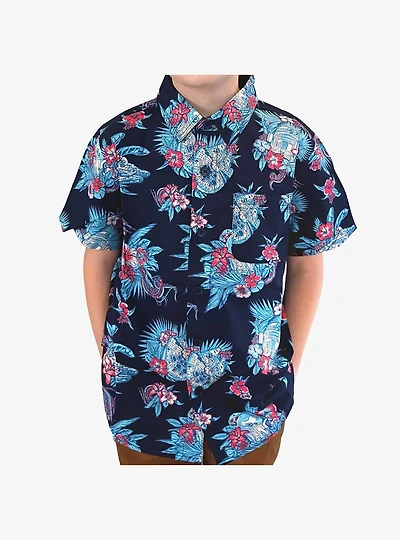 Star Wars R2-D2 Pulled Cords Youth Woven Button-Up