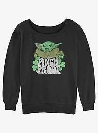 Star Wars The Mandalorian Pinch The Baby Girls Slouchy Sweatshirt
