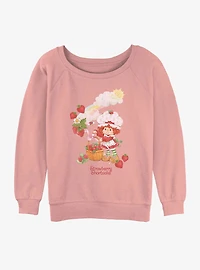 Strawberry Shortcake Strawberry Basket Girls Slouchy Sweatshirt