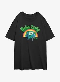 Adventure Time Lucky BMO Girls Oversized T-Shirt
