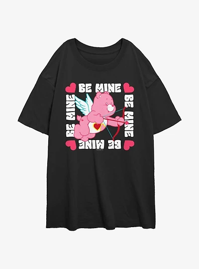 Care Bears Love-A-Lot Bear Be Mine Cupid Girls Oversized T-Shirt