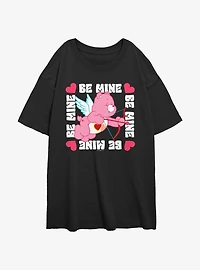 Care Bears Love-A-Lot Bear Be Mine Cupid Girls Oversized T-Shirt