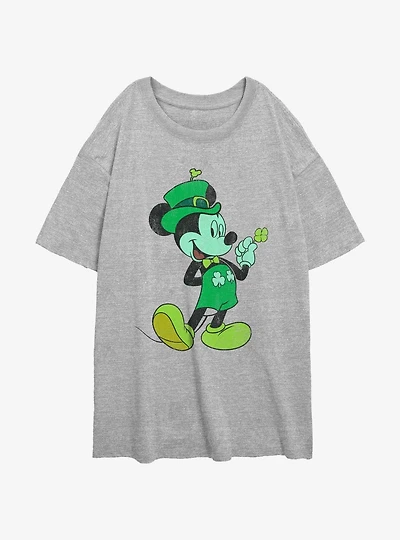 Disney Mickey Mouse Lucky Mickey Girls Oversized T-Shirt