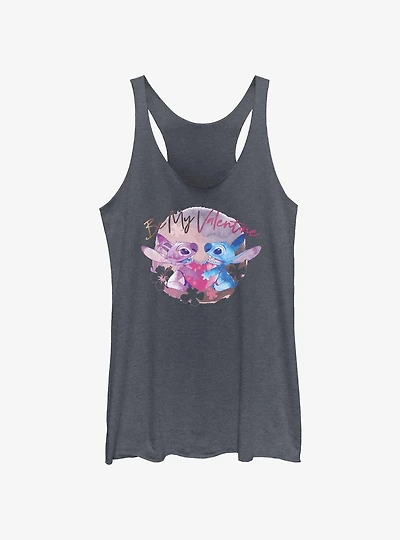 Disney Lilo & Stitch Be My Valentine Stitch Angel Girls Tank
