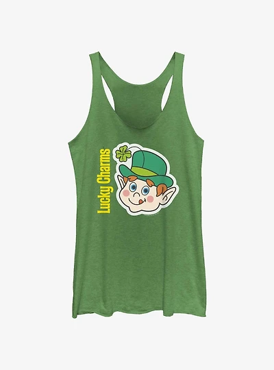 Lucky Charms Lucky Retro Face Girls Tank