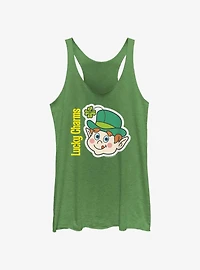 Lucky Charms Lucky Retro Face Girls Tank
