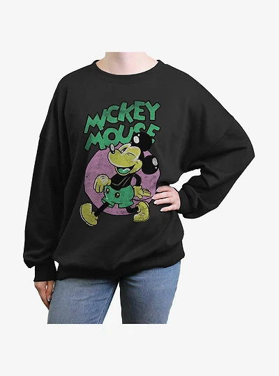 Disney Mickey Mouse Mickey Is Off Girls Oversized Sweatshirt