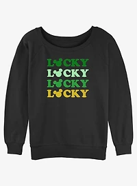 Disney Mickey Mouse Lucky Ears Womens Slouchy Sweatshirt