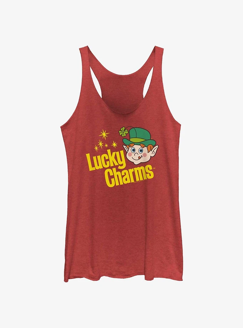 Lucky Charms Logo Retro Womens Tank Top
