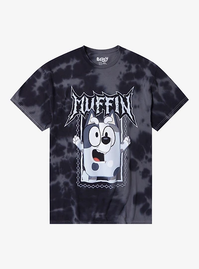 Bluey Muffin Metal Tie-Dye T-Shirt