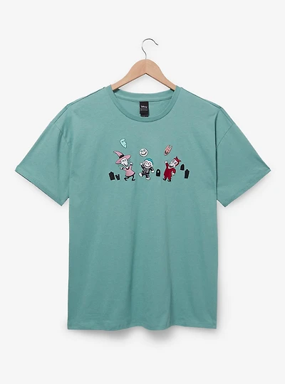 Disney The Nightmare Before Christmas Lock, Shock, & Barrel Group Portrait Women's Plus T-Shirt - BoxLunch Exclusive