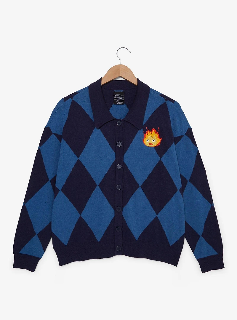 Studio Ghibli Howl's Moving Castle Calcifer Collared Women's Cardigan — BoxLunch Exclusive