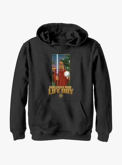 Star Wars Life Day Burryaga Poster Youth Hoodie