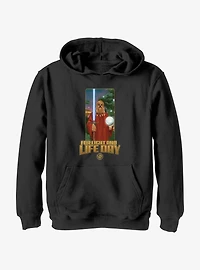 Star Wars Life Day Burryaga Poster Youth Hoodie