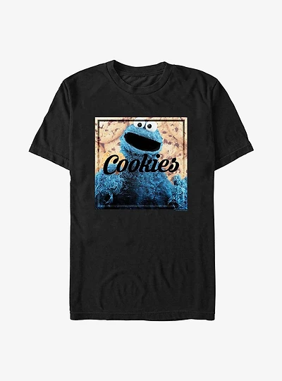 Sesame Street Cookie Monster Cookies Extra Soft T-Shirt