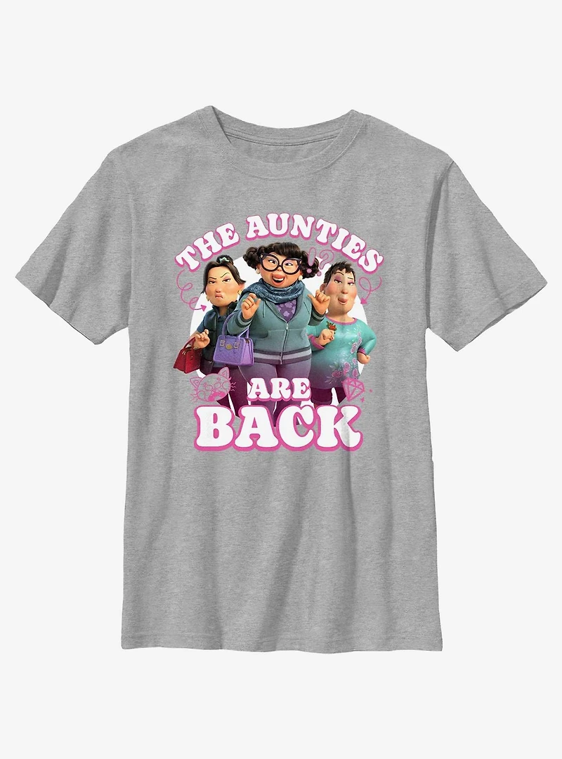Disney Pixar Turning Red The Aunties Are Back Youth T-Shirt