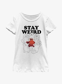 Disney Pixar Turning Red Stay Weird Youth Girls T-Shirt