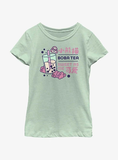 Disney Pixar Turning Red Boba Tea Sweet As Me Youth Girls T-Shirt