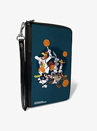 Looney Tunes Space Jam Toon Squad Team Zip Around Wallet
