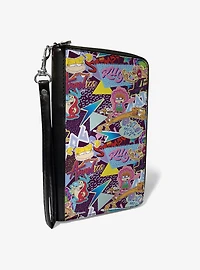 Nickelodeon 90s Show Logos and Characters Zip Around Wallet