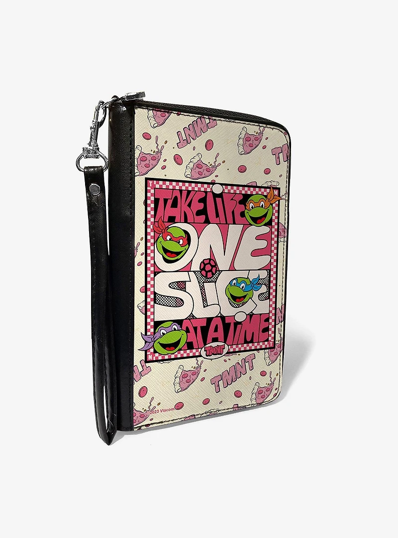 Teenage Mutant Ninja Turtles Take Life One Slice At A Time Zip Around Wallet