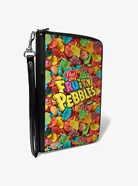 The Flintstones Post Fruity Pebbles Logo Cereal Zip Around Wallet