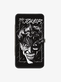 DC Comics The Joker Smiling Face Sketch Hinged Wallet