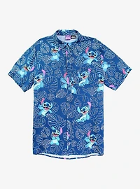 Disney Lilo & Stitch Plants Woven Button-Up