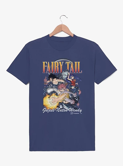 Fairy Tail Gajeel Natsu and Wendy Group T-Shirt
