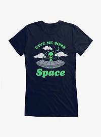 Aliens Give Me Some Space Girls T-Shirt