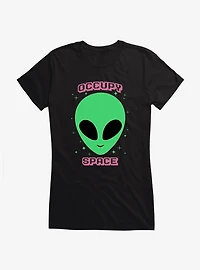 Aliens Occupy Space Girls T-Shirt