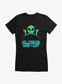 Aliens We Up Girls T-Shirt