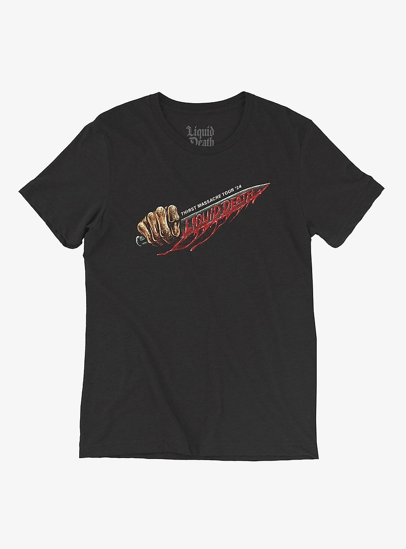 Liquid Death Bloody Knife T-Shirt