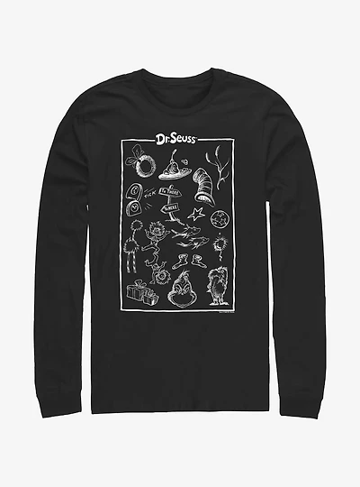 Dr. Seuss Collection Poster Long-Sleeve T-Shirt
