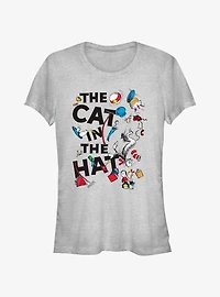 Dr. Seuss The Cat In The Hat Juggling Girls T- Shirt