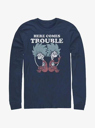 Dr. Seuss Thing 1 and Thing 2 Trouble Long-Sleeve T-Shirt