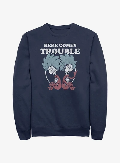 Dr. Seuss Thing 1 and Thing 2 Trouble Sweatshirt