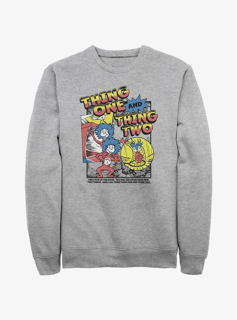 Dr. Seuss Thing 1 and Thing 2 Pop Sweatshirt