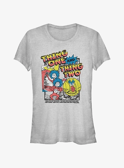 Dr. Seuss Thing 1 and Thing 2 Pop Girls T- Shirt