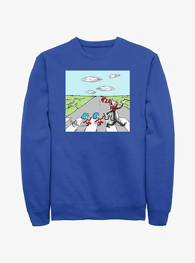 Dr. Seuss The Cat In The Hat and Things Crossing Sweatshirt