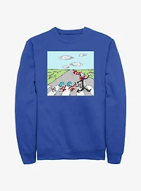 Dr. Seuss The Cat In The Hat and Things Crossing Sweatshirt