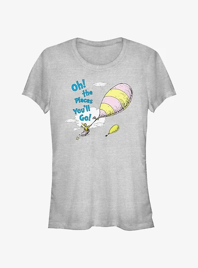 Dr. Seuss Oh The Places Girls T- Shirt